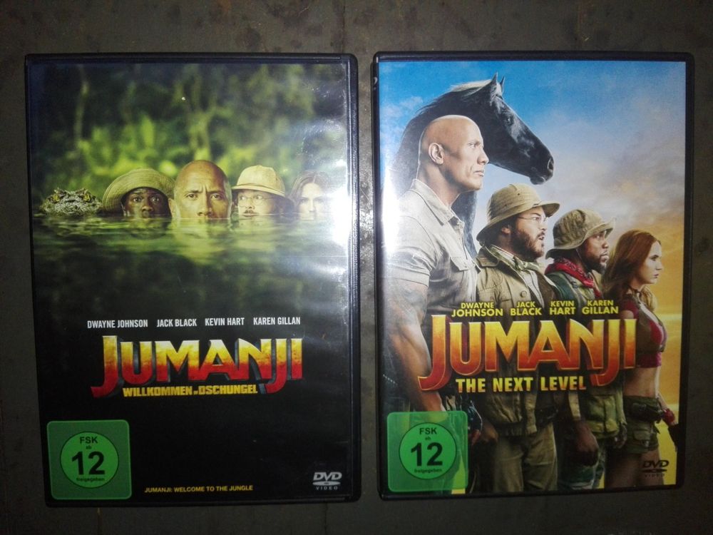 Jumanji: Willkommen im Dschungel + The next Level >2-DVD's