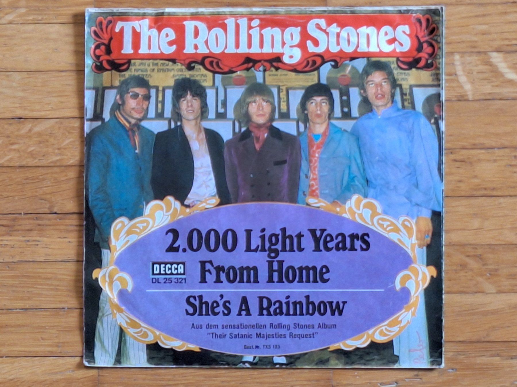 Dischi in vinile: The Rolling Stones, 2000 Light Years From -7" Single DE 1967 – Nuovo (secondo la descrizione) da Oberentfelden venduto da Musicud 1