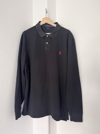 Polo Ralph Lauren Long Sleeve Polo Shirt Black Size XXL