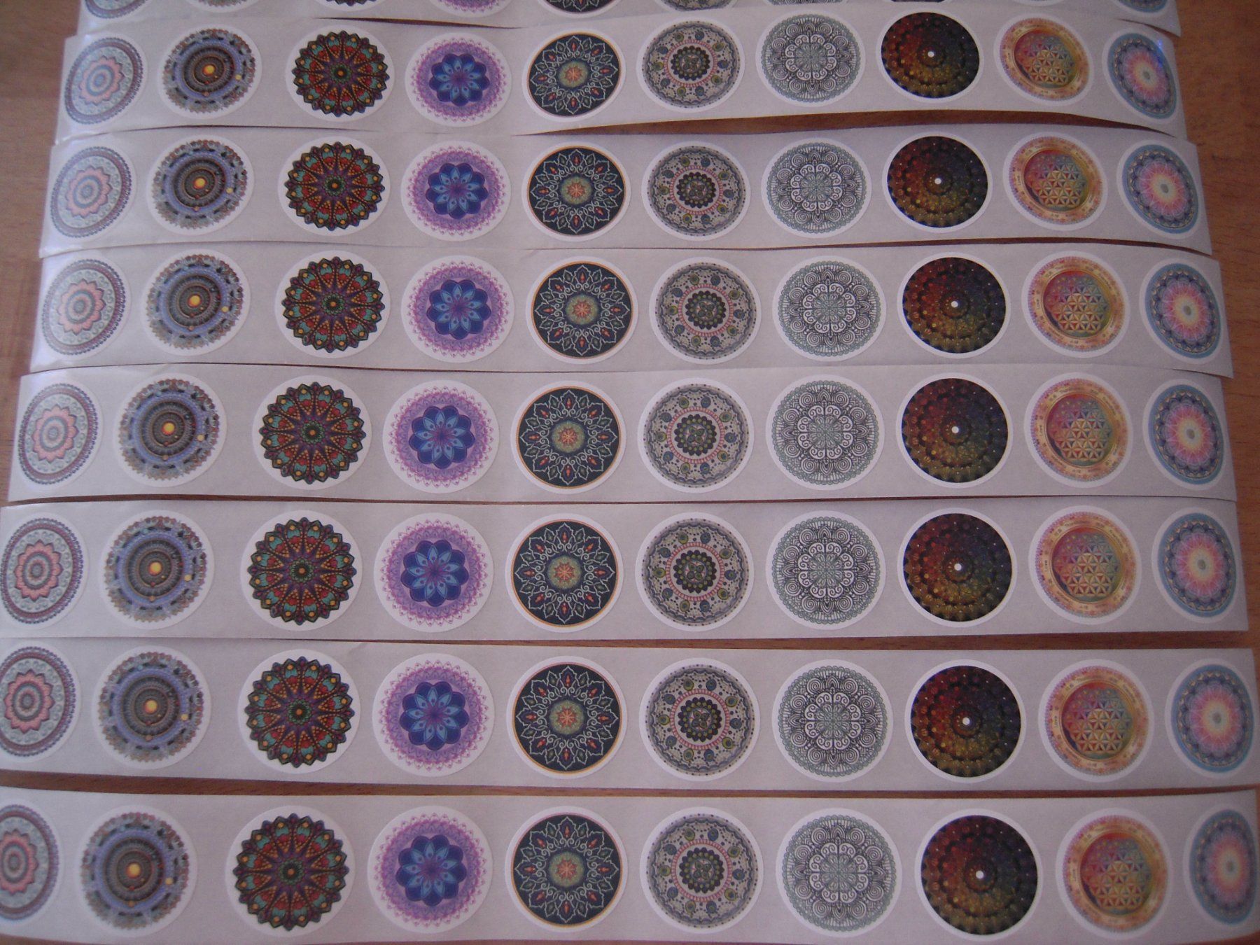 Sticker: 100 Neue Mandala Sticker / Aufkleber – Nuovo e nell'imballaggio originale da Uzwil venduto da visions77