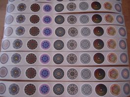 100 Neue Mandala Sticker / Aufkleber