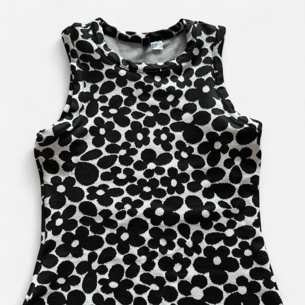 H&M Vestiti: Black & White/Grey Floral Mini Dress – Nuovo (secondo la descrizione) da Basel venduto da 1moonstar 1