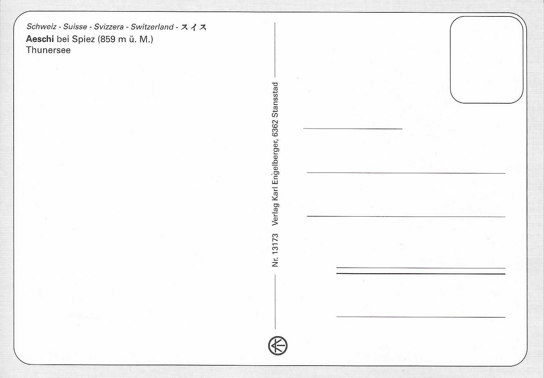 Cartoline postali: Aeschi bei Spiez BE – Nuovo (secondo la descrizione) da Rothrist venduto da Stranglehold 1