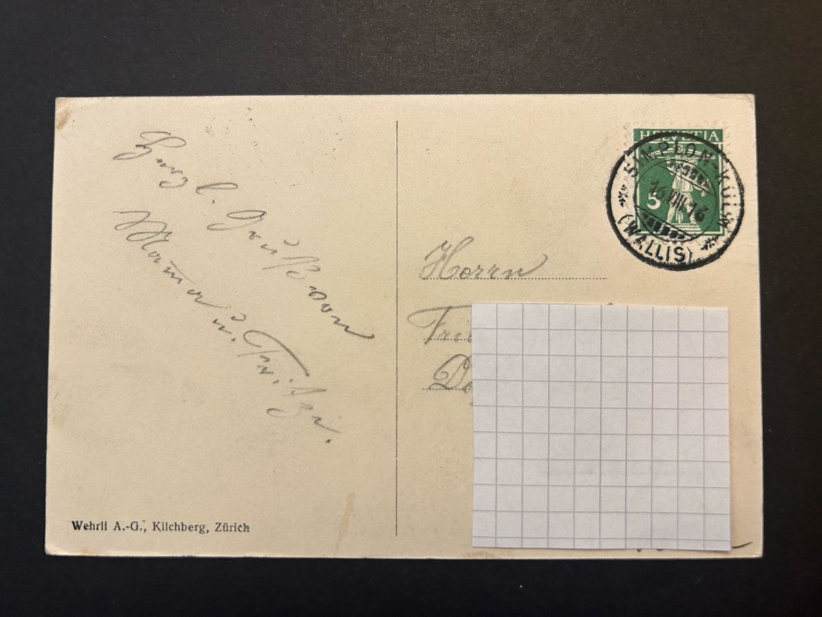 Cartoline postali: Simplon Hospiz Kutsche belebt 1916 – Usato da Fanas venduto da Alessio11 1