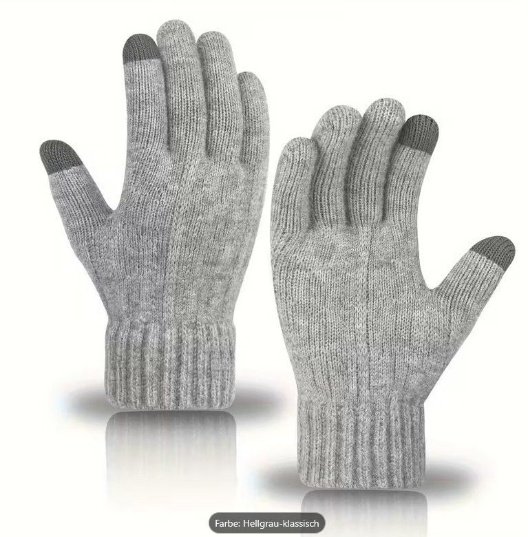 Guanti & manicotti: Unisex Alpaka Handschuhe / Touchscreen kompatibel – Nuovo e nell'imballaggio originale da Oensingen venduto da Liquidations-Shop