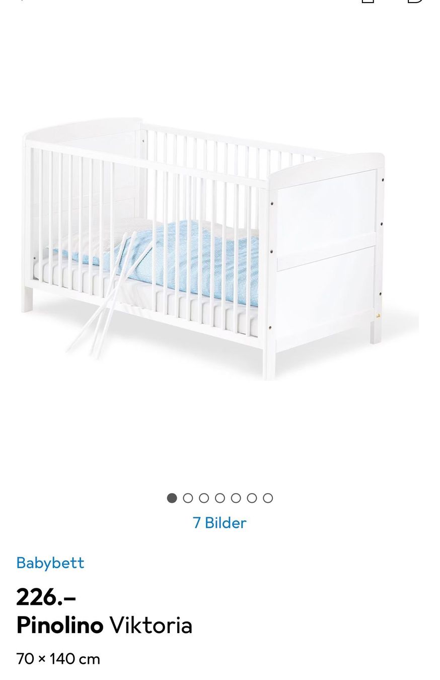 Lits: Babybett 70x140 Neu mit Zubehör – Neuf (Voir description) à Dietlikon par Ebruli72 2