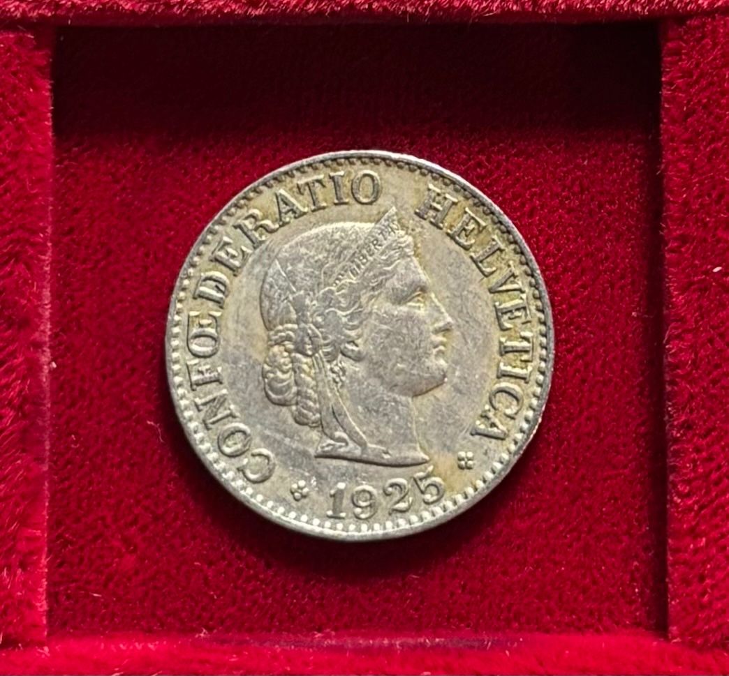 Alle Münzen: Schweiz 10 Rappen 1925 B ss - vzgl Libertaskopf – Gebraucht aus Speicher von CH-Schatzkammer