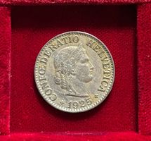 Schweiz 10 Rappen 1925 B ss - vzgl Libertaskopf