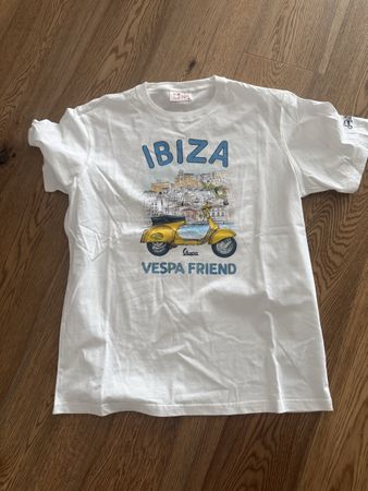 T-Shirt MC2 Saint Barth Ibiza Vespa weiss Grösse L neu
