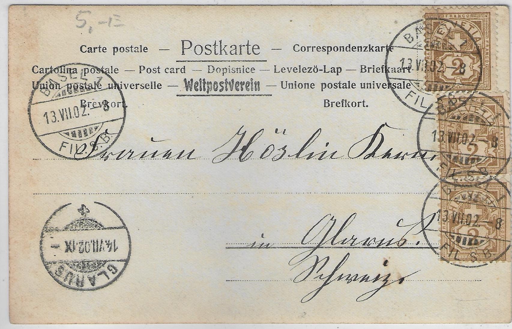 Ansichtskarten: Grossmutter mit Enkel 1902 – Gebraucht aus Ettingen von Kartenplanet 1