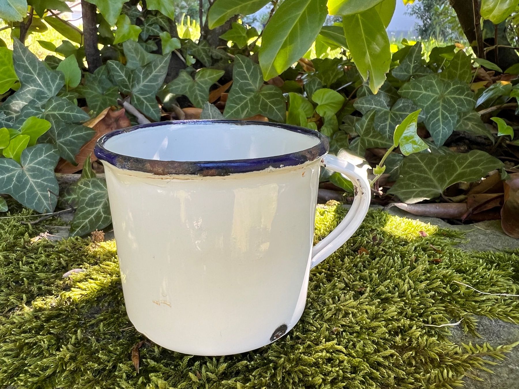 Tassen: Vintage Tasse - Emaille - Shabby – Gebraucht aus Walzenhausen von Cerna007 1