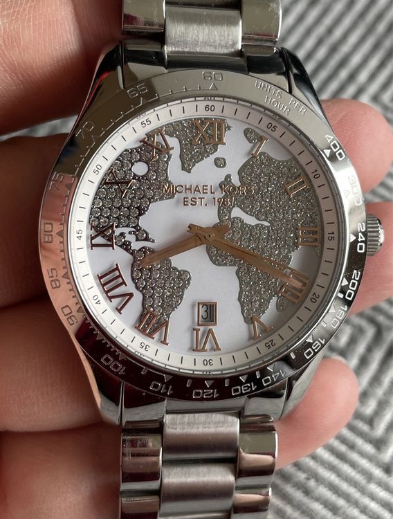 Kors Damenuhr Uhr Weltkarte Michael Kors Elegante Damenuhr Von MK