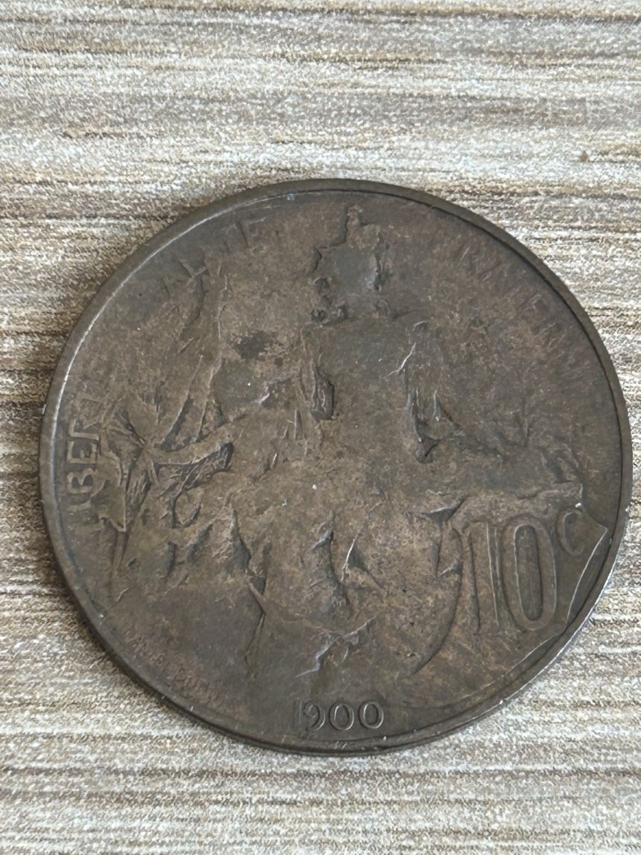 Tutti le monete: Frankreich 10 Centimes 1900 – Usato da möhlin venduto da Caja1