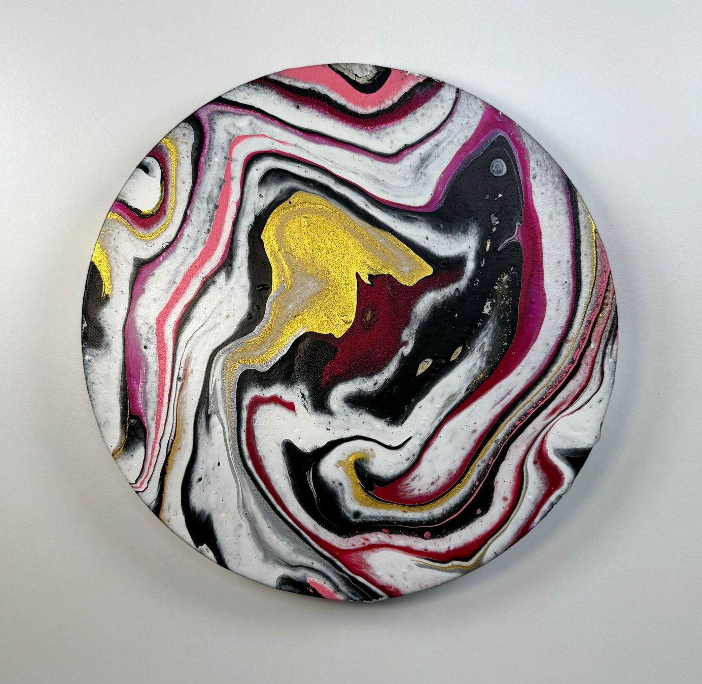 Dipinti: Acryl-Flüssigmalerei, kreisförmig – Usato da Schlieren venduto da MayaSheng1983