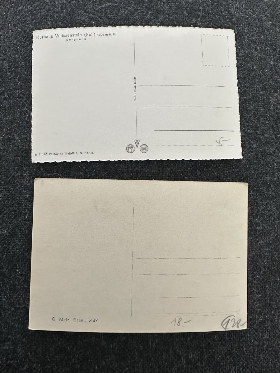 Cartoline postali: 7 AK Weissenstein ab ca. 1930 – Usato da Wettingen venduto da OttoNeuerName 3