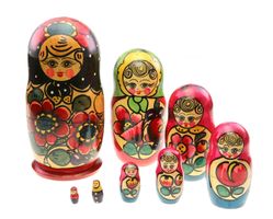 8 -teilige russische Matrjoschka - Babuschka (00205)