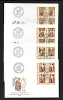 4 FDC Pro Patria 1988 Serie Viererblöcke ET 24.5.1988
