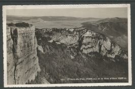 Carte P de 1937 ( Creux-du-Van et le Dos d'Ane )