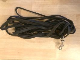 Hundeleine Leine Fährtenleine Suchleine Vegas Leder 10 m