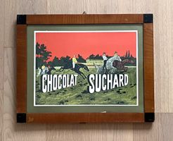 Chocolat Suchard - Alte gerahmte Werbung/Publicité encadrée
