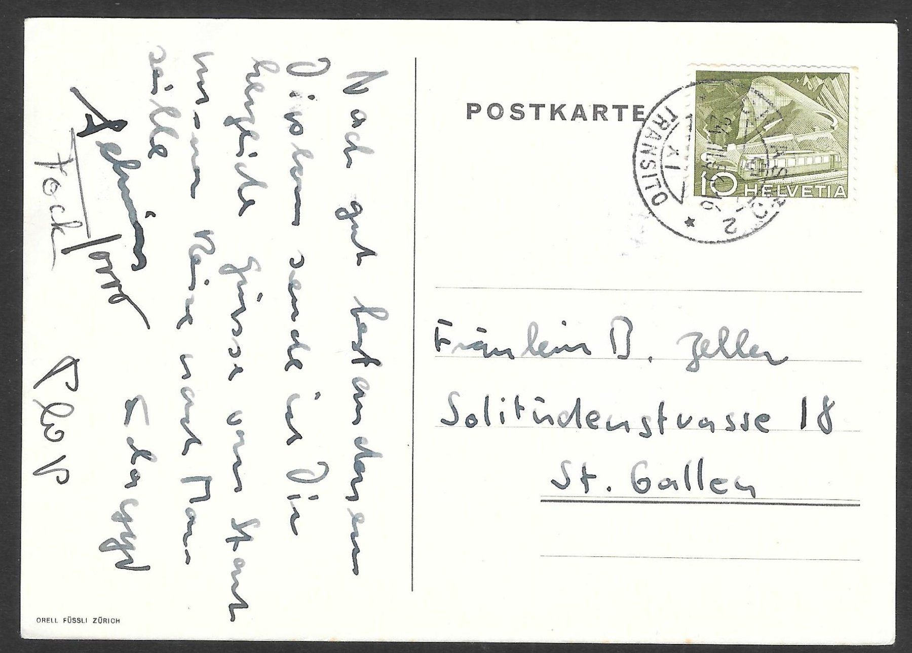 Cartoline postali: Studentenverbindung Titania – Usato da Olten venduto da clotaldi 1
