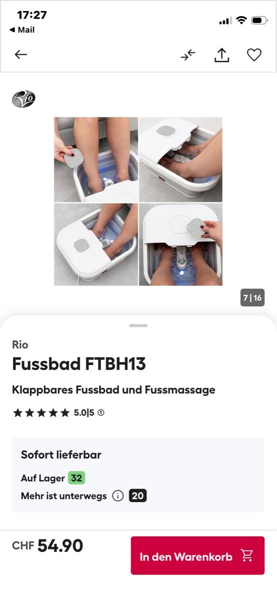 Pedicure: Fussbad – Usato da Egerkingen venduto da fabi051159 7