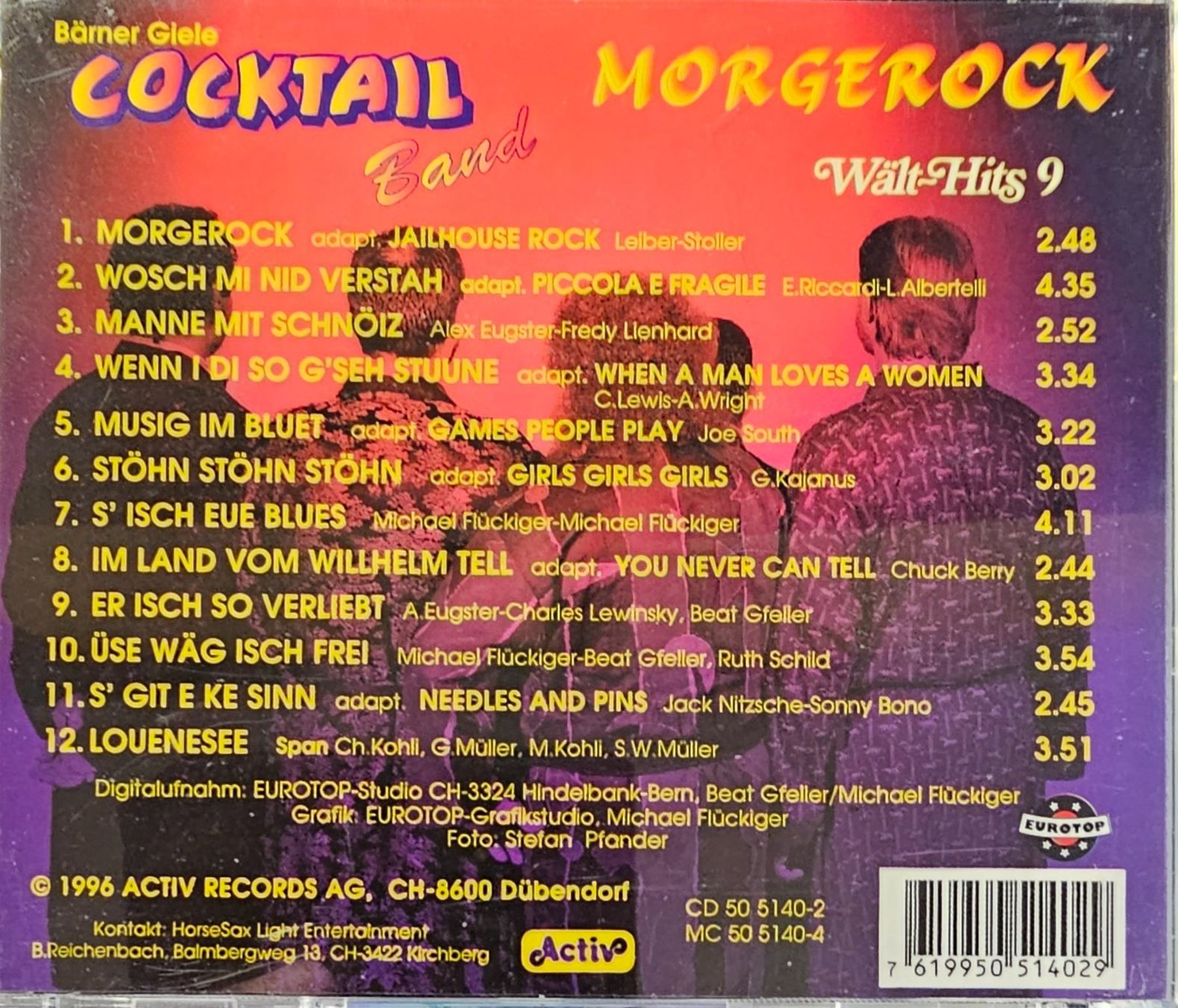 CDs: Cocktail Band - Morgerock - Wält-Hits 9 – D'occasion à Wahlen b. Laufen par Cg10 1