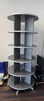 Libreria/scaffale girevole a colonna + Mobile scaffale 50.-