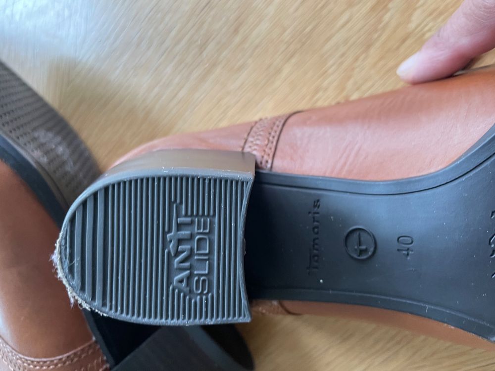 Tamaris Chaussures femmes: Tamaris Herbst Schnuerschuhe, Echtleder, Braun, Gr. 40, Top! – Neuf (Voir description) à Zürich par maputo1975 2