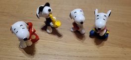 4 Schleich Figuren Snoopy unbespielt
