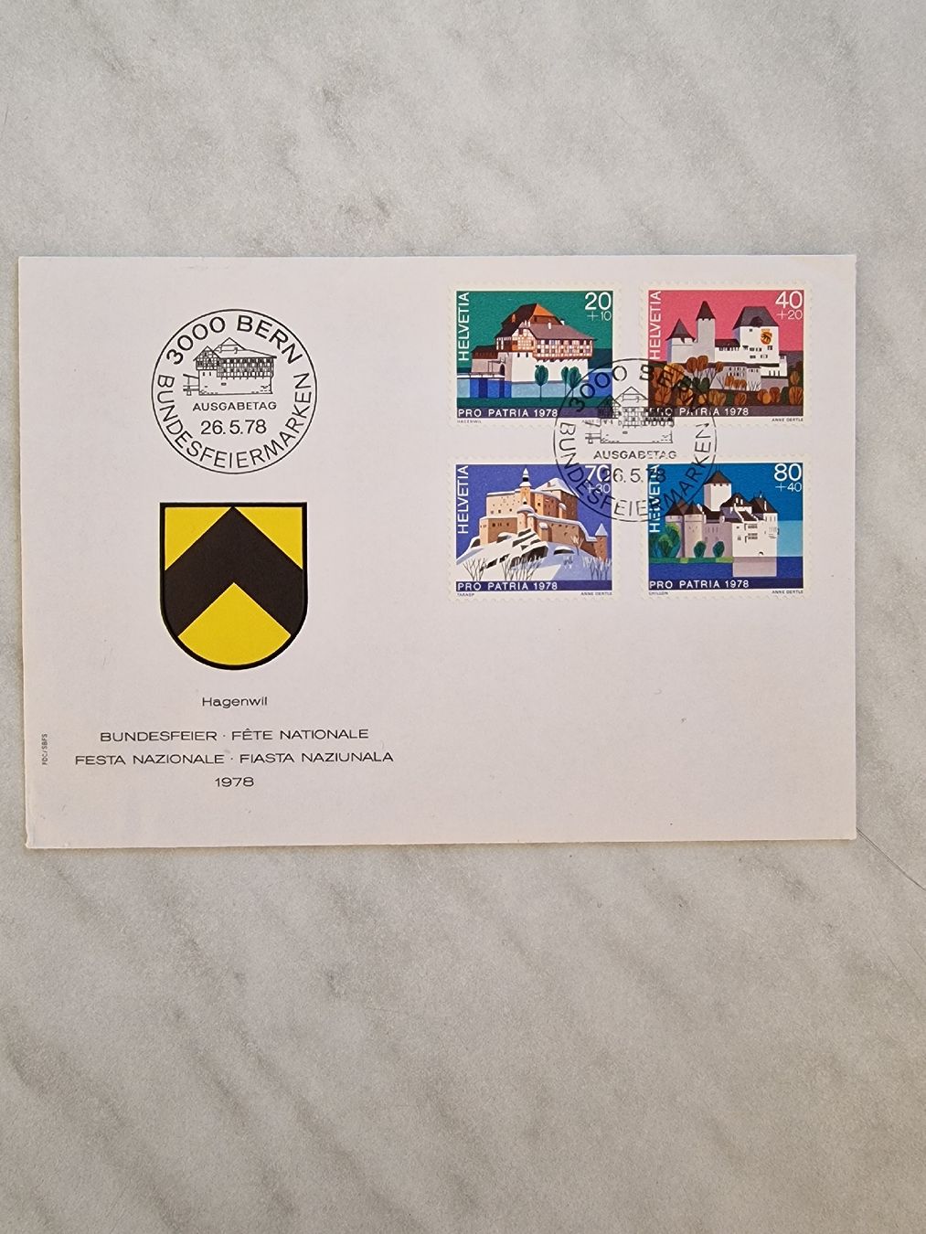 Tutti i francobolli: Briefmarke Pro Patria 1978 – Nuovo (secondo la descrizione) da Meiringen venduto da Sarek01