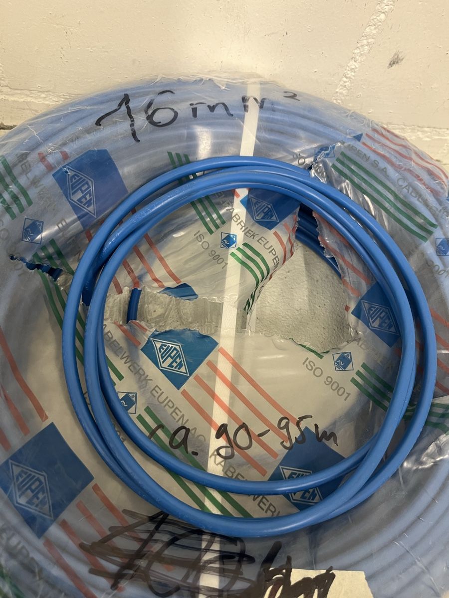 Câbles: Litzenkabel 16mm2 blau 90-95m neu – Neuf avec emballage d'origine à Würenlos par jam_mv8g 2