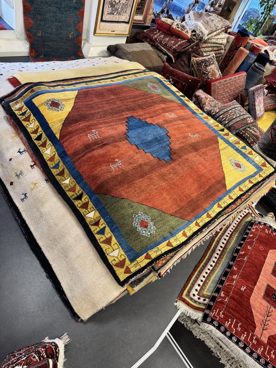 Gabbeh Tappeti: Gabbeh Teppich, Handgeknüpft, 200x200cm – Nuovo (secondo la descrizione) da Liestal venduto da galerie_nategh 6
