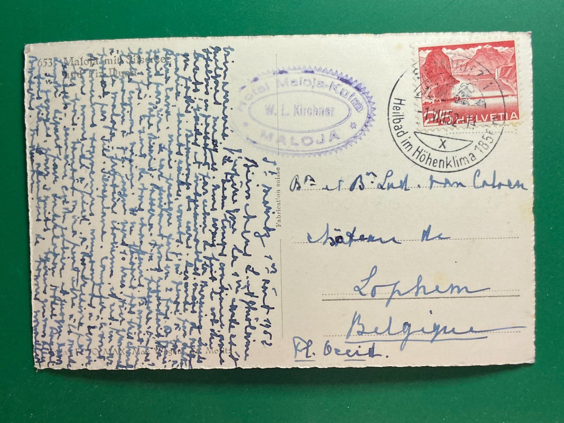 Cartoline postali: Maloja – Usato da Steg VS venduto da danwer74 1