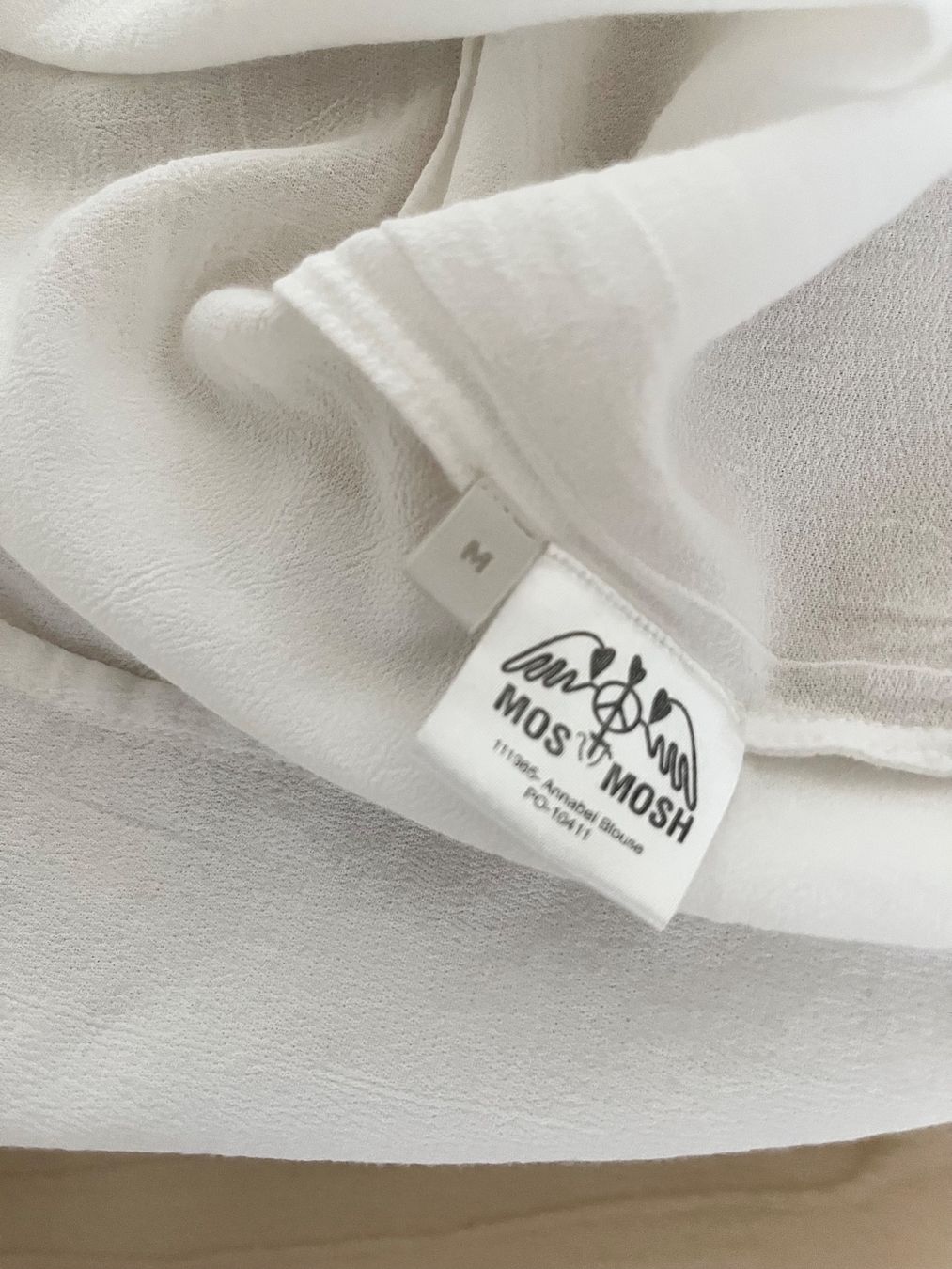 Tuniche: Mos Mosh: Bluse, weit geschnitten, creme, M – Usato da Luzern venduto da ellitussi 4