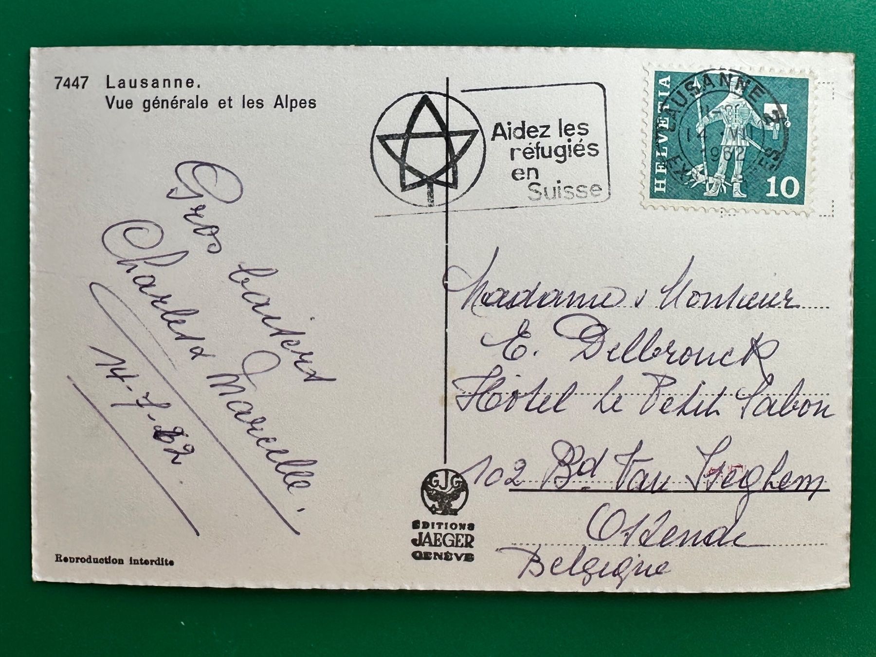 Cartoline postali: Lausanne, vue générale – Usato da Steg VS venduto da danwer74 1