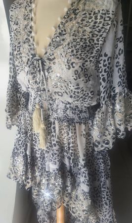 Antica Sartoria Chiffon Midi Kleid Neu!