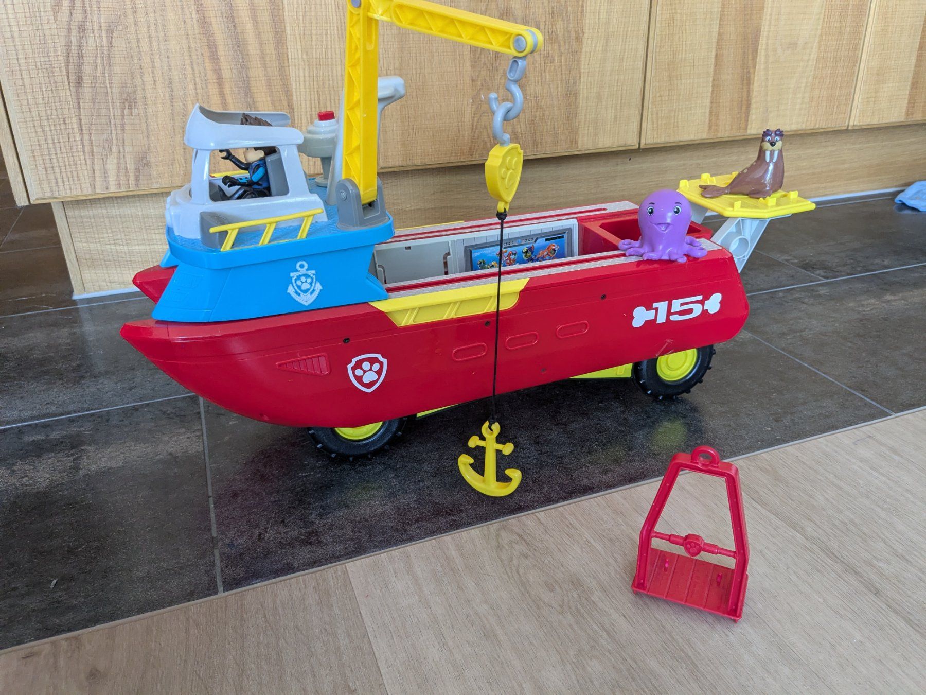 Giocattoli: Paw Patrol "Sea Patroller" Rettungsschiff inkl. Ryder & Tier – Usato da Oetwil am See venduto da madtrash