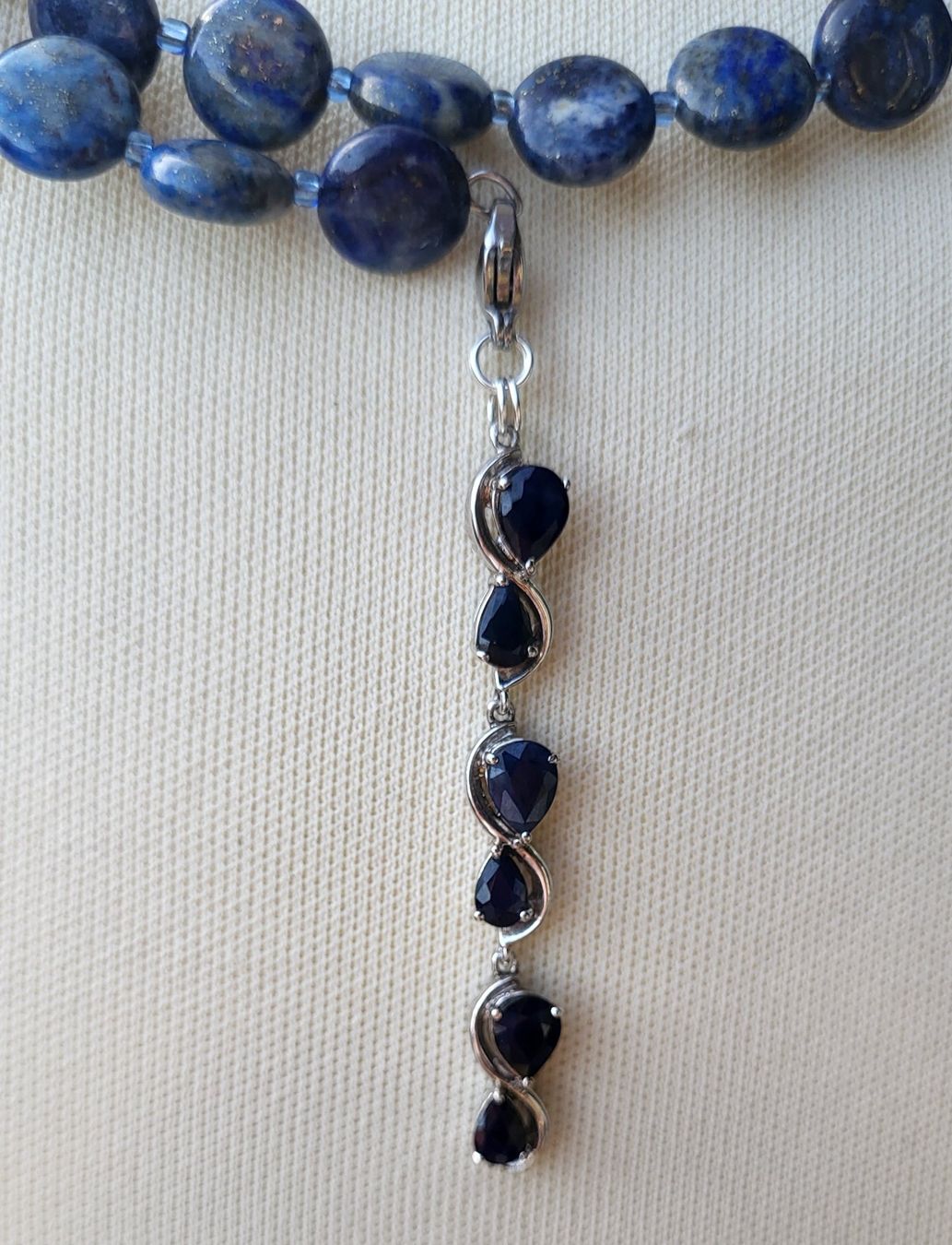 Catenine: Collier lazurite &saphir – Nuovo e nell'imballaggio originale da Fribourg venduto da VictoriaShop7 2
