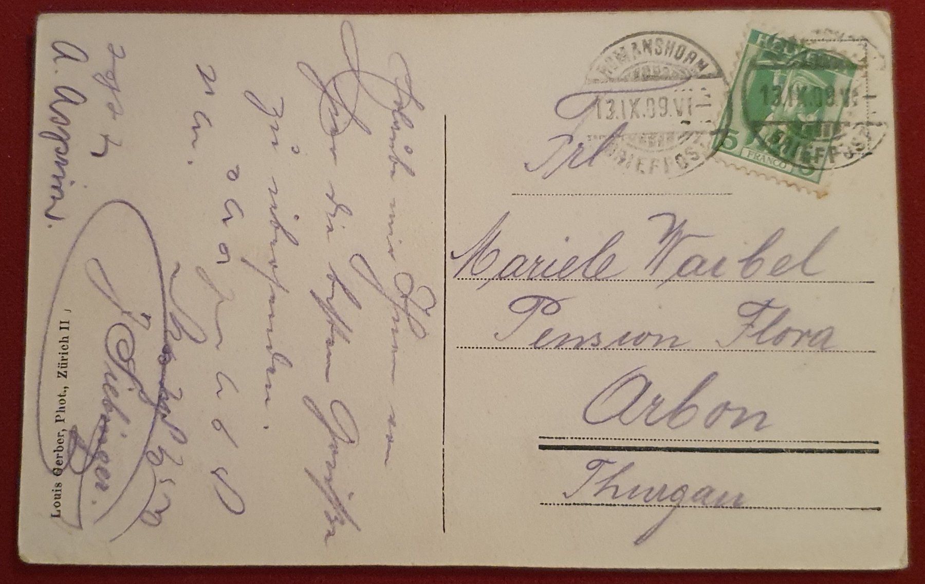 Ansichtskarten: Gruss aus Spitz-Oberhäusern 1909 – Gebraucht aus Kreuzlingen von Rschweiz1 1