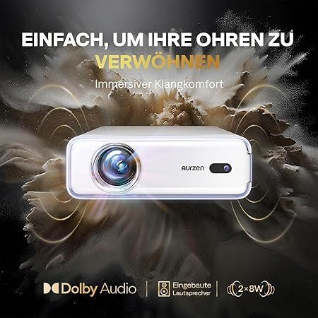 Proiettori: Smart Beamer 4K 1080P Bluetooth Heimkino DoIby Audio – Nuovo e nell'imballaggio originale da Zürich venduto da Novamart 4