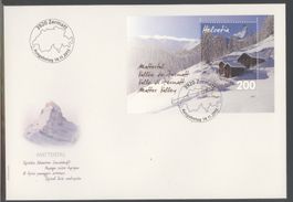 2013, FDC, Sonderblock Mattertal (Nr. 1490), Grossformat E6