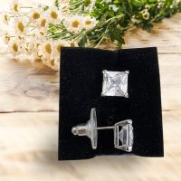 Elegante Ohrstecker im Princess-Cut, Neu!