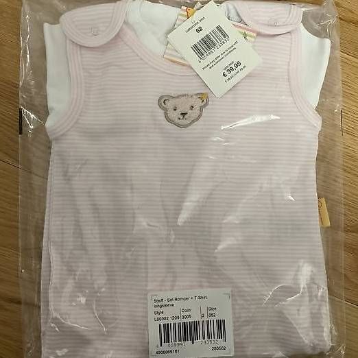 Pagliaccetti: Steiff Strampler und T-Shirt, Grösse 62 – Nuovo e nell'imballaggio originale da Reinach BL venduto da john.shmoe 1