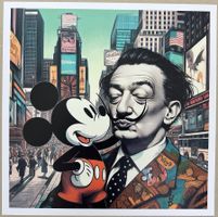 Bit Dancer: Dali Mickey Kiss, POP Art, signiert 3/10
