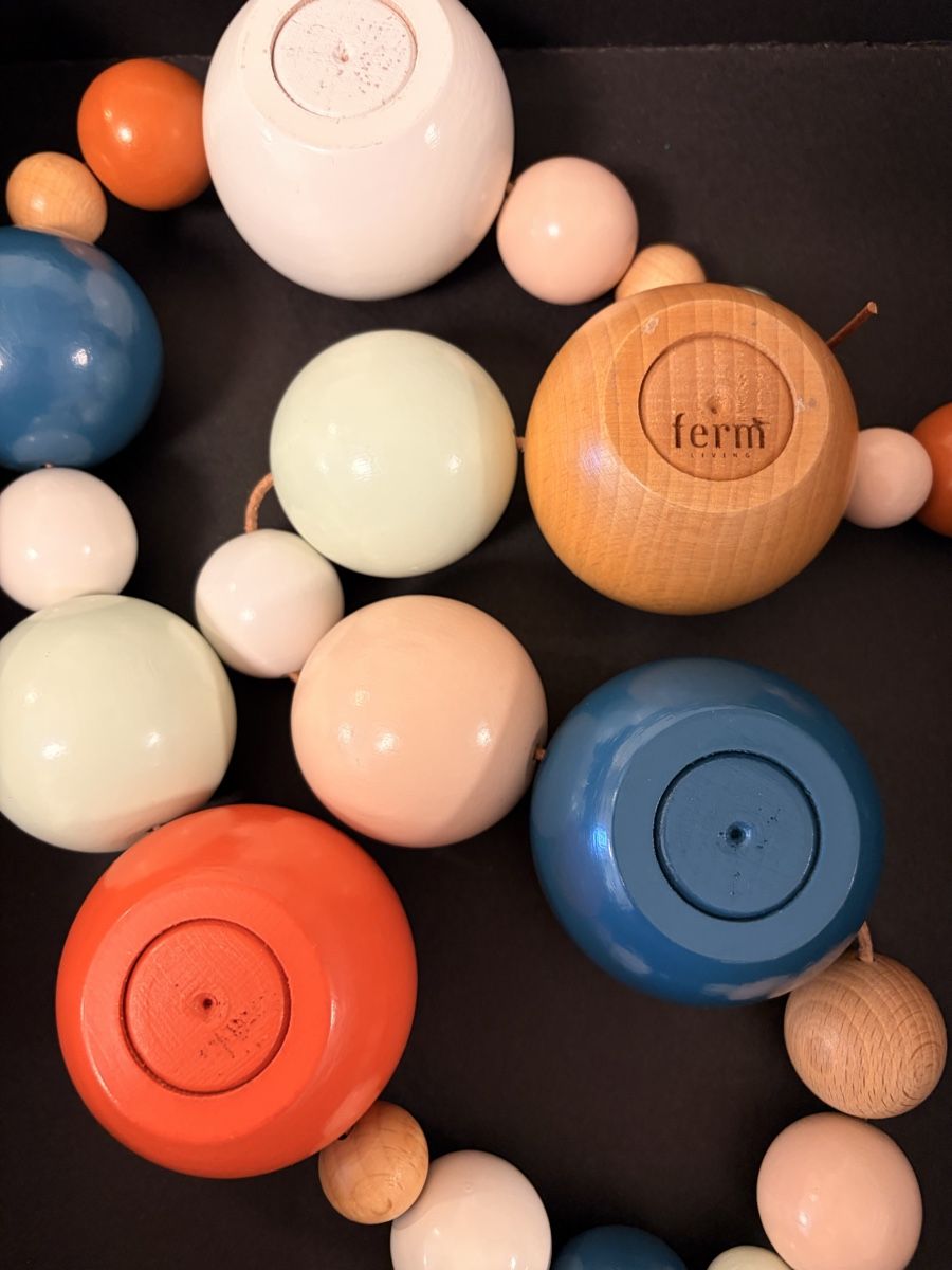 Ferm living Kerzenständer: Ferm Living, boules en bois – Gebraucht aus Payerne von chado1234 4