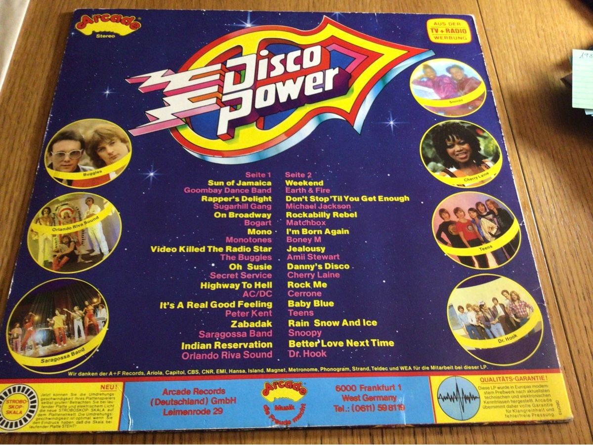 Dischi in vinile: Disco Power - 20 Absolute Super Top Hits Vinyl LP – Usato da Steinach venduto da Quarkie 1