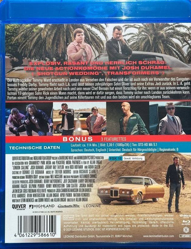 Alle DVDs: London Calling Blu-ray: Actionthriller mit Josh Duhamel – Gebraucht aus Beringen von Mantafisch1 1
