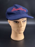 Casquette Breitling vintage laine bleu marine