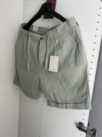 DAN JOHN Sommer Hose Gr. 52 Leinen/Baumwolle Garment Washed